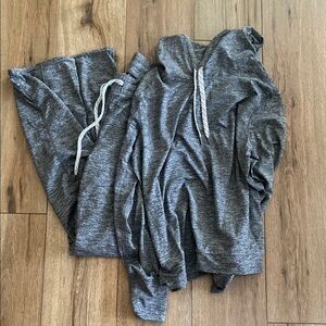 Gray Hoodie and Sweatpants Set